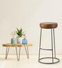 Austin Metal Bar Stool In Brown Colour