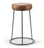 Austin Metal Bar Stool In Brown Colour