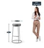 Austin Metal Bar Stool in Grey Colour