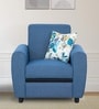 Urban Living Austin Fabric 1 Seater Sofa in Blue Colour