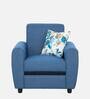 Austin Fabric 1 Seater Sofa in Blue Colour