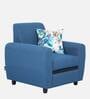 Austin Fabric 1 Seater Sofa in Blue Colour