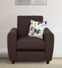 Urban Living Austin Fabric 1 Seater Sofa in Brown Colour