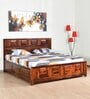 Austin King Bed with Storage in Walnut finish