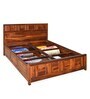 Austin King Bed with Storage in Walnut finish