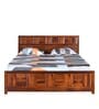 Austin King Bed with Storage in Walnut finish