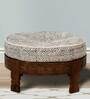 Auti Solid Wood Foot Stool In Provincial Teak Finish