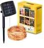 Auto On/OFF 5 Mtrs (50 LED) Yellow Colour Solar Powered LED String Light