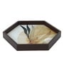 Autumn  Hexagon   Brown MDF Multipurpose Serving Tray