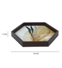 Autumn  Hexagon   Brown MDF Multipurpose Serving Tray