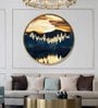 Autumn Evenings Black Canvas Framed Wall Plates