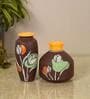 Autumn Hues Brown Terracotta (Set of 2) Vases