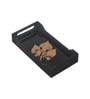 Autumn Leaf Wooden And Glass Serving Tray  (1 Piece)
