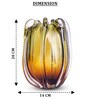 Autumn Meadow Glass Vase