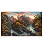 Autumn Mountain Multicolour Canvas Art Print