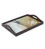 Autumn Teak Brown Teak Wood & MDF Serving Tray Reinvention factory