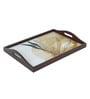 Autumn Teak Brown Teak Wood & MDF Serving Tray Reinvention factory
