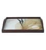 Autumn Teak Brown Teak Wood & MDF Serving Tray Reinvention factory