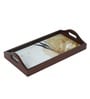 Autumn Teak Brown Teak Wood & MDF Serving Tray Reinvention factory