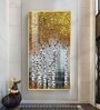 Autumnal Birch Reverie Glass Finish Vertical Wall Art