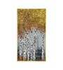 Autumnal Birch Reverie Glass Finish Vertical Wall Art