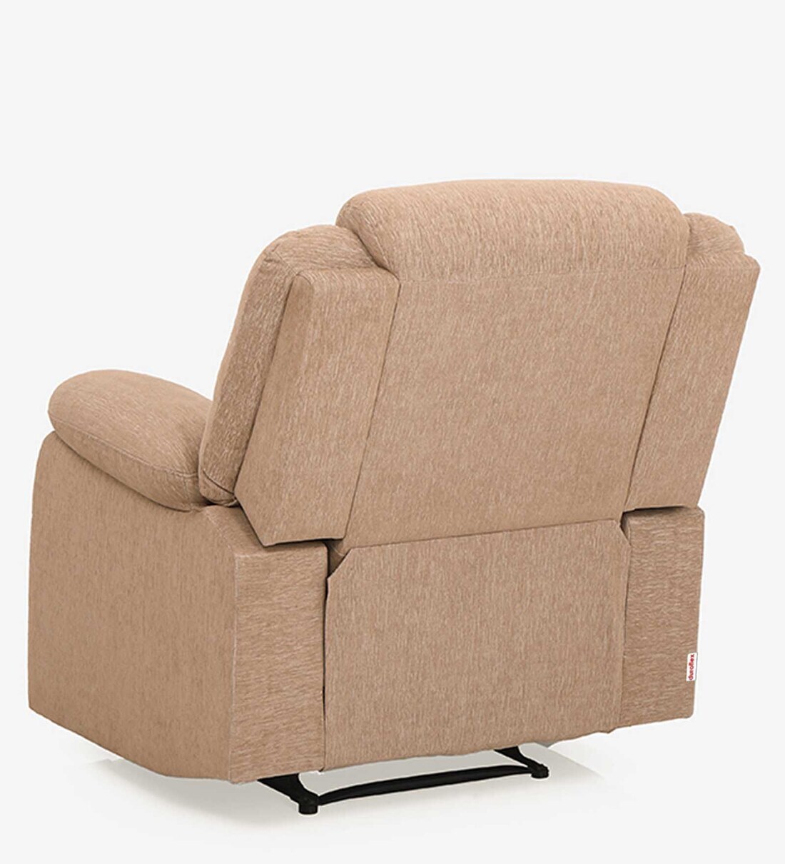 Buy Avalon Fabric Manual 1 Seater Recliner in Brown Colour by Duroflex