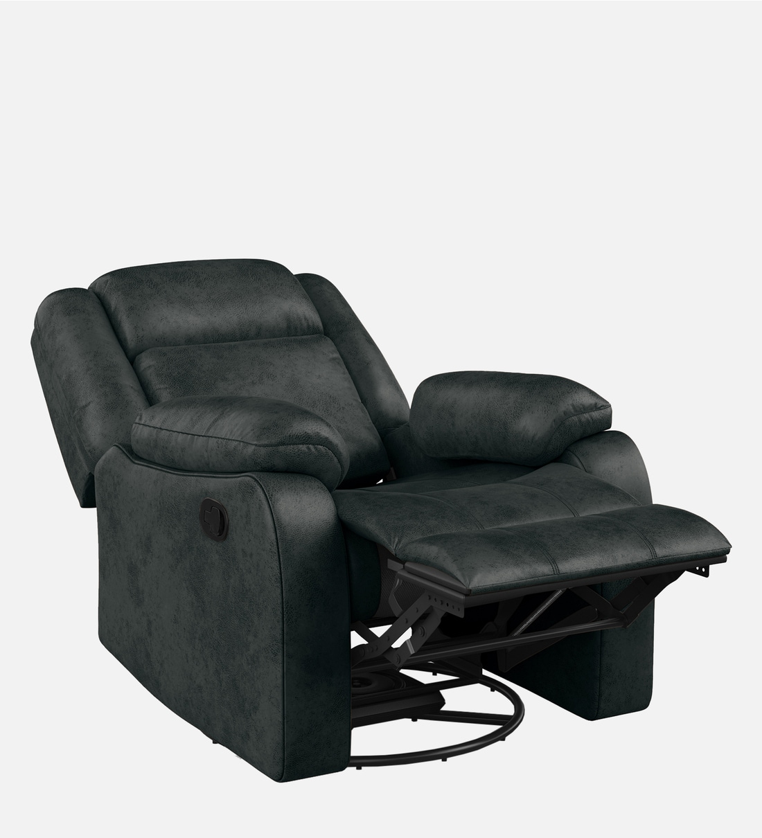 Buy Avalon RRR Fabric 1 Seater Manual Recliner In Midnight Blue Colour With Rocker Swivel at 25 OFF by Duroflex Pepperfry