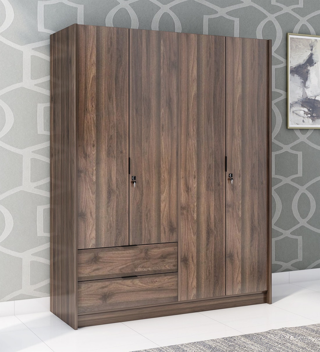 Buy Avery 4 Door Wardrobe in Modi Wenge Finish Online 4 Door