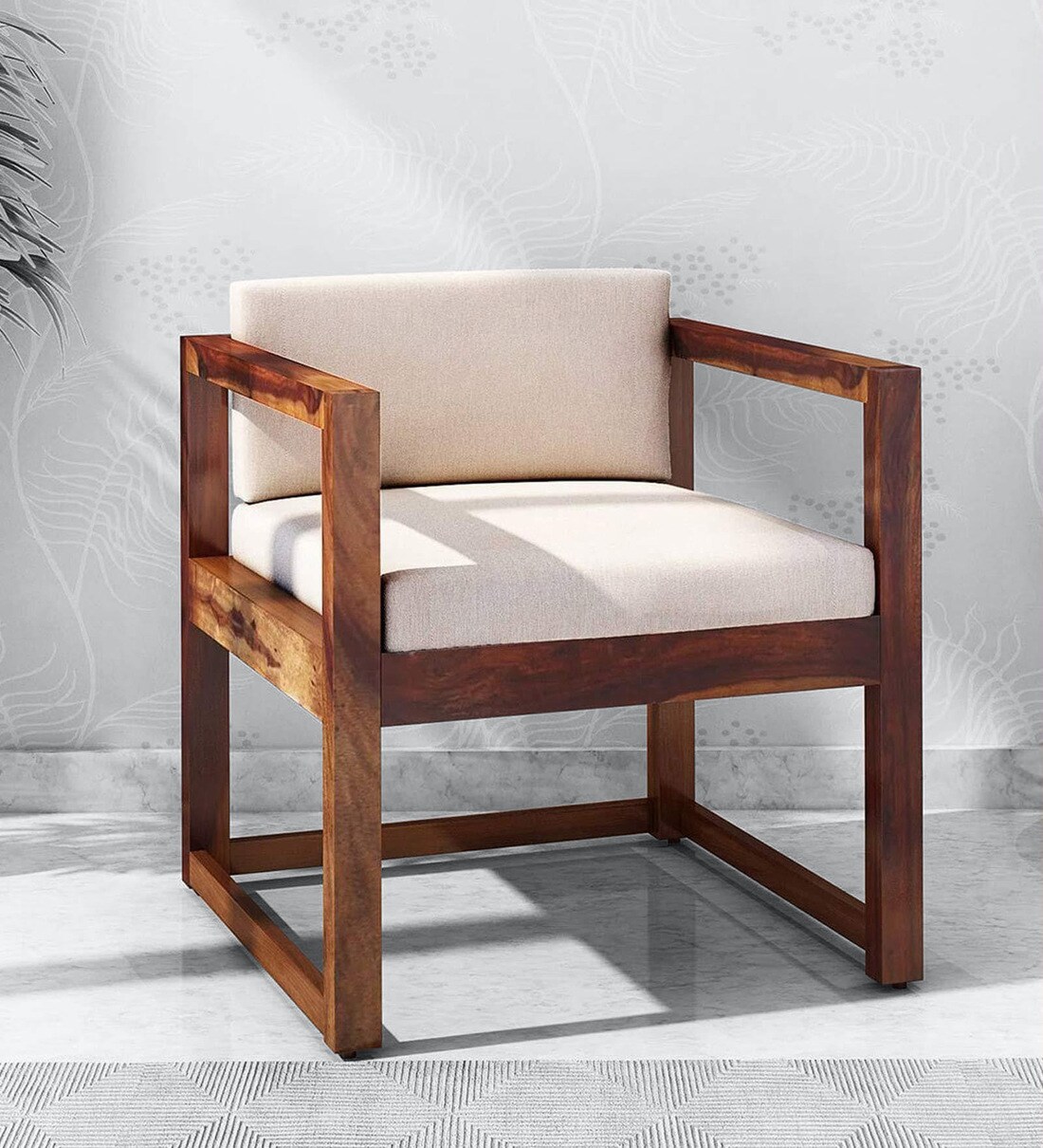 Buy Avian Solid Wood Armchair In Provincial Teak Finish Woodsworth By Pepperfry Online Wooden Armchairs Chairs Furniture Pepperfry Product