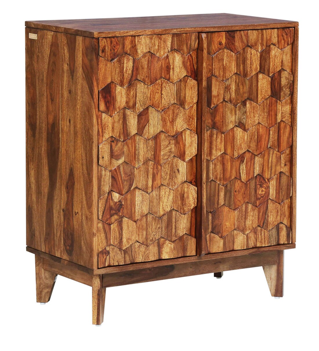Buy Avilys Solid Wood Bar in Rustic Teak Finish By Woodsworth