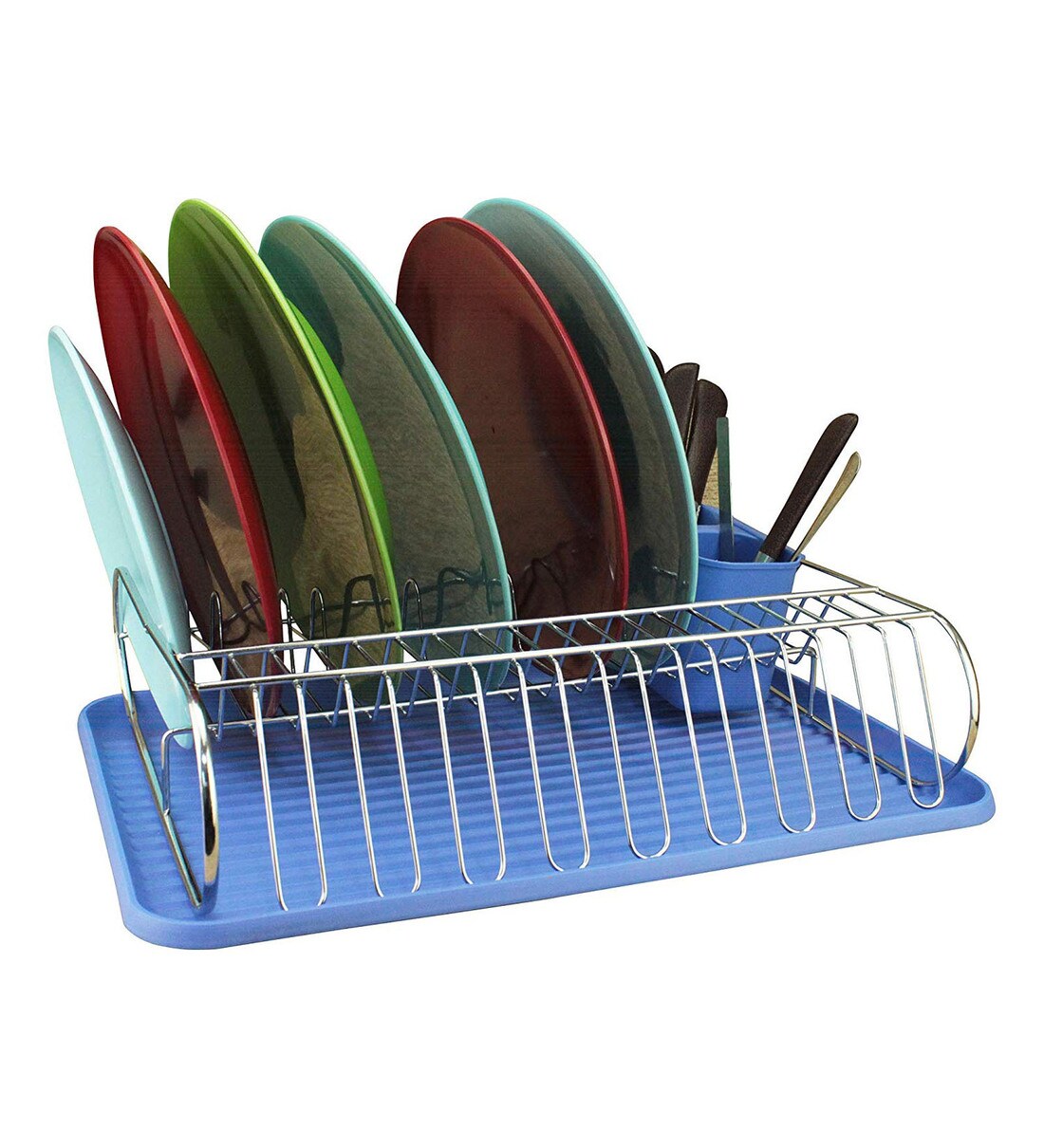 Buy Avmart Blue 43 Inch Kitchen Dish Kitchen Utensil Modern Kitchen Storage Rack With Spoon Knife Cutlery Holder Online Kitchen Racks Kitchen Racks Homeware Pepperfry Product