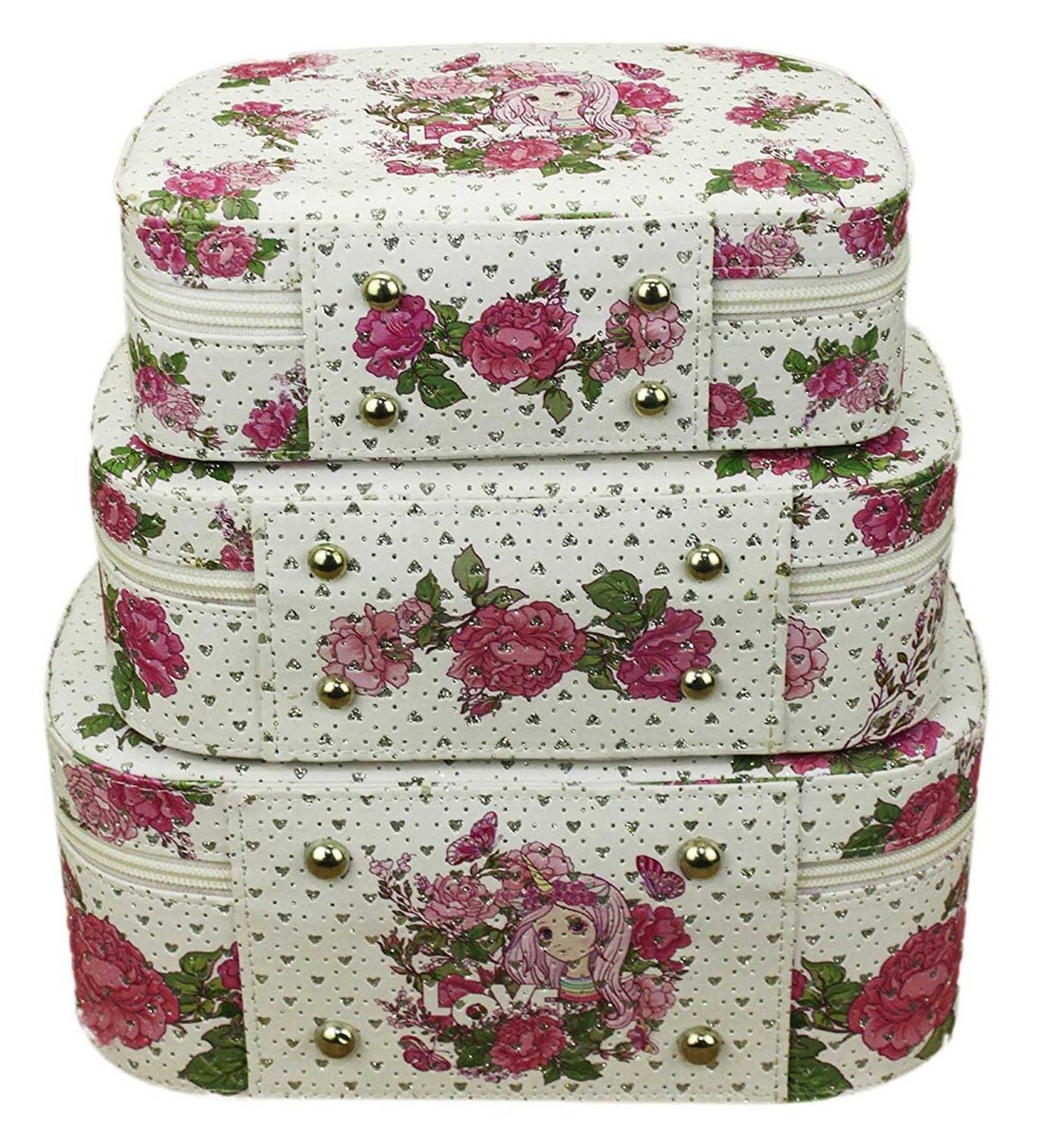 Buy Wooden Vanity Box, Set of 3 Online Vanity Boxes Vanity Boxes