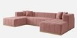 Avalon Signature Corner Sofa In Blush Pink Color
