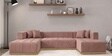 Avalon Signature Corner Sofa In Blush Pink Color