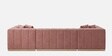 Avalon Signature Corner Sofa In Blush Pink Color