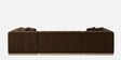 Avalon Signature Corner Sofa In Dark Brown Color