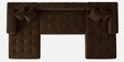 Avalon Signature Corner Sofa In Dark Brown Color