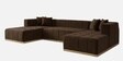 Avalon Signature Corner Sofa In Dark Brown Color