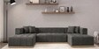 Avalon Signature Corner Sofa In Dark Grey Color