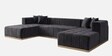 Avalon Signature Corner Sofa In Dark Grey Color