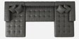 Avalon Signature Corner Sofa In Dark Grey Color