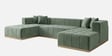 Avalon Signature Corner Sofa In Frosty Green Color