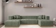 Avalon Signature Corner Sofa In Frosty Green Color