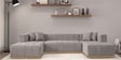 Avalon Signature Corner Sofa In Light Grey Color