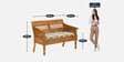 Avantika Sheesham Wood 2 Seater Sofa In Scratch Resistant Rustic Teak Finish