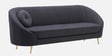 Aveline Chenille Fabric 3 Seater Sofa in Charcoal Grey Colour