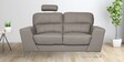 Averio Half Leather 2 Seater Sofa In Buff Colour