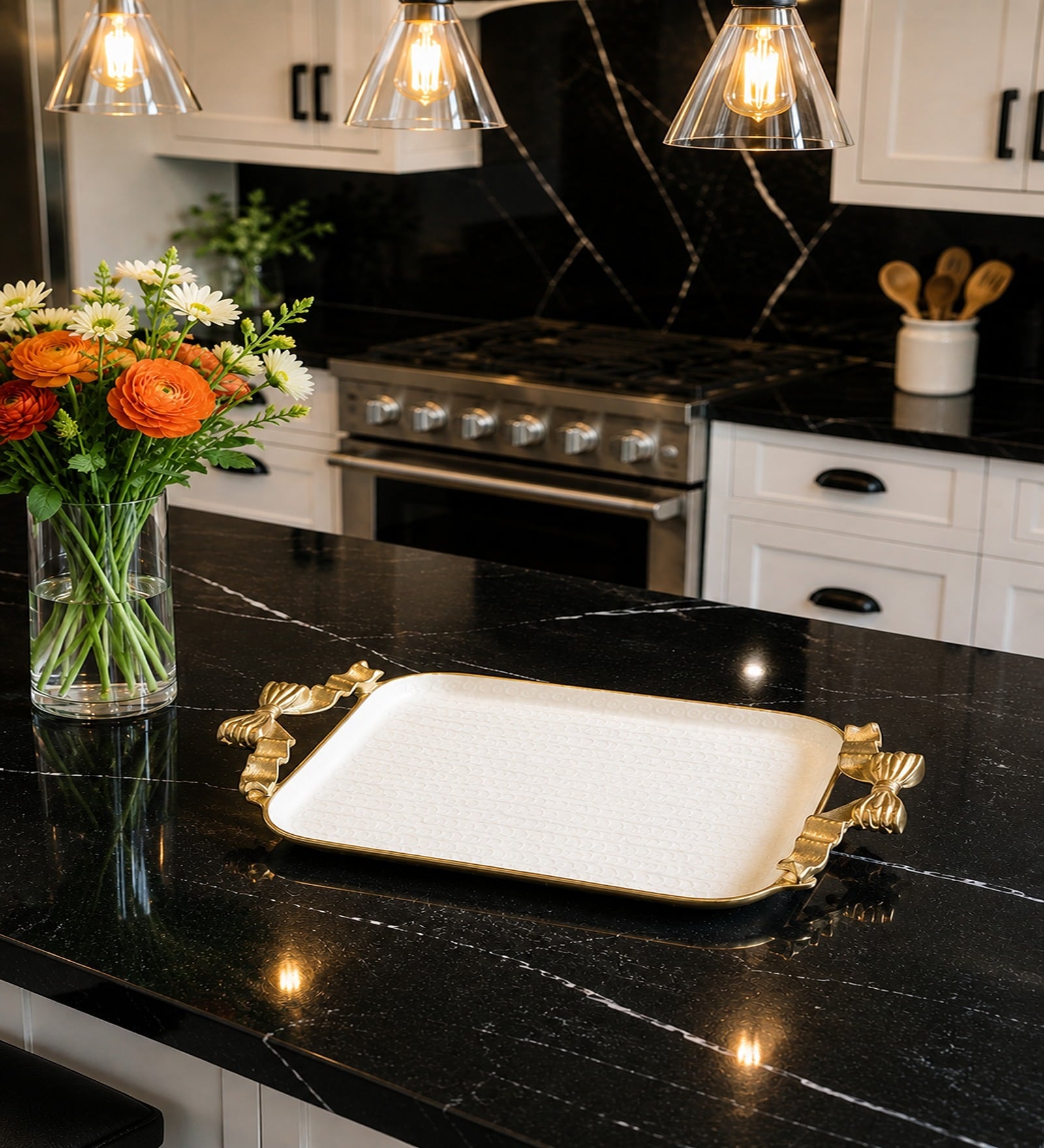 Ivory Aluminium Avelion Ivory Pearl Large Tray