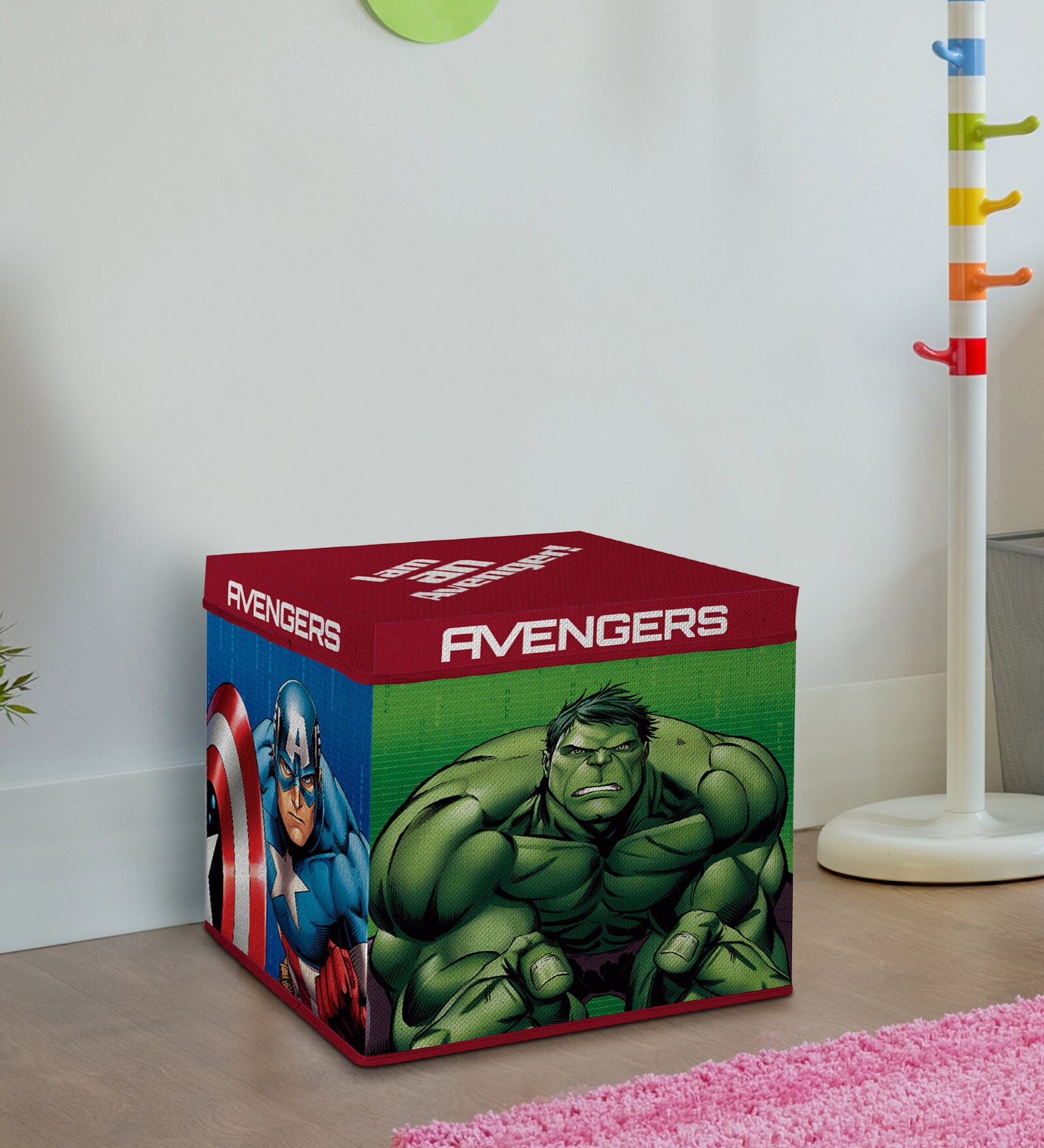 Avengers Fabric Kids Storage Box in Multi Colour
