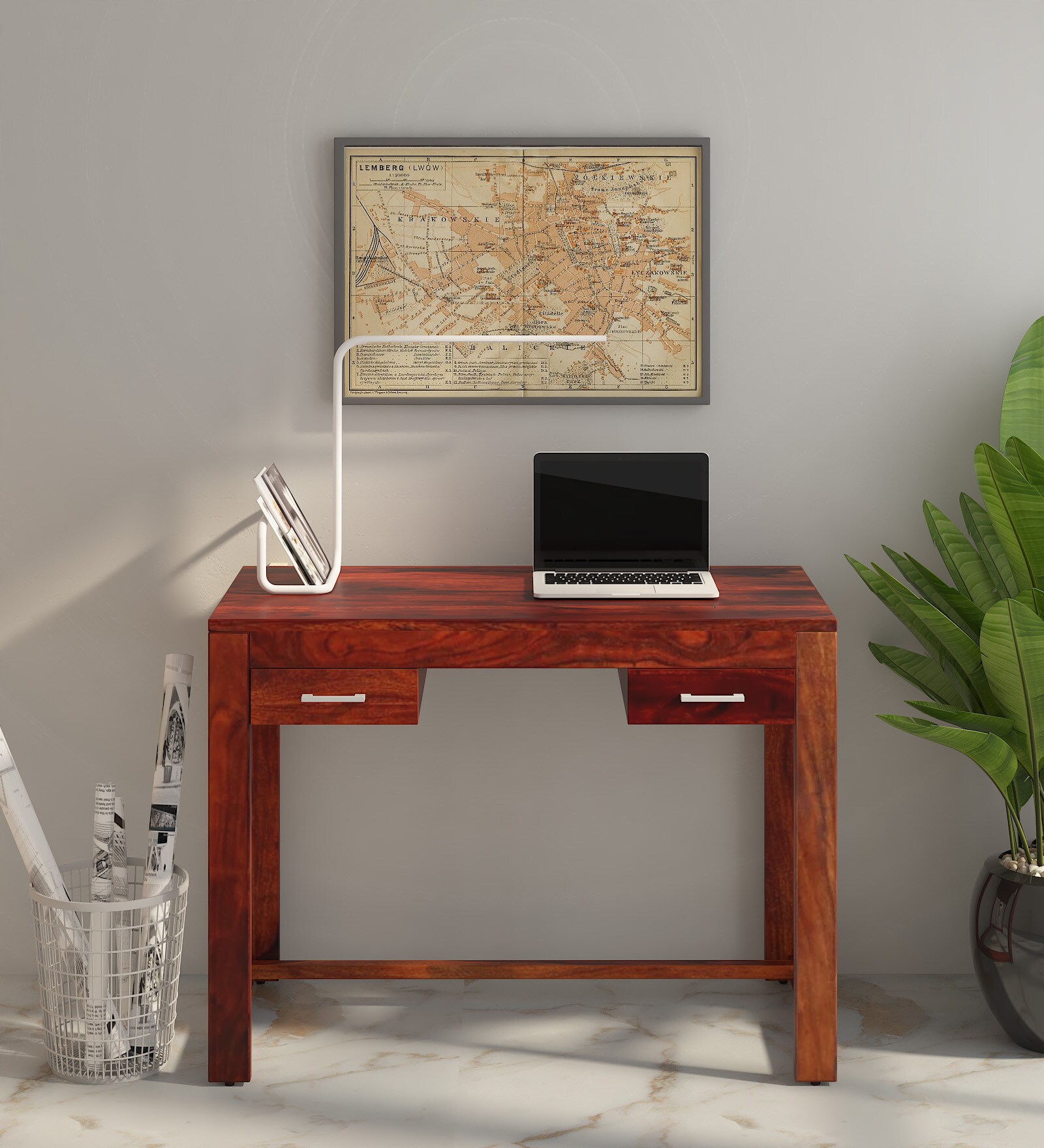 Avian Sheesham Wood Writing Table In Scratch Resistant Honey Oak Finish Avian Sheesham Wood Writing Table In Scratch Resistant Honey Oak Finish